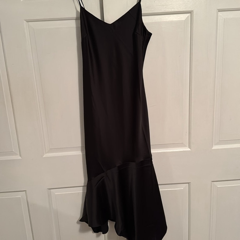 Steve Madden black Lucille satin dress - Picture 6 of 9